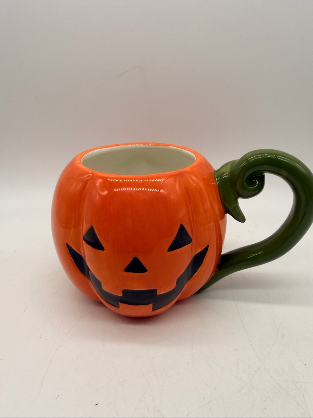 American Atelier Classic Jack O' Lantern Ceramic Pumpkin Mug